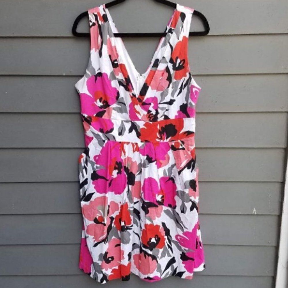 Cool Summer Floral Dress by Corey P size 14 - Picture 2 of 6
